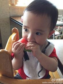 宝宝照片吃瓜,萌化人心!